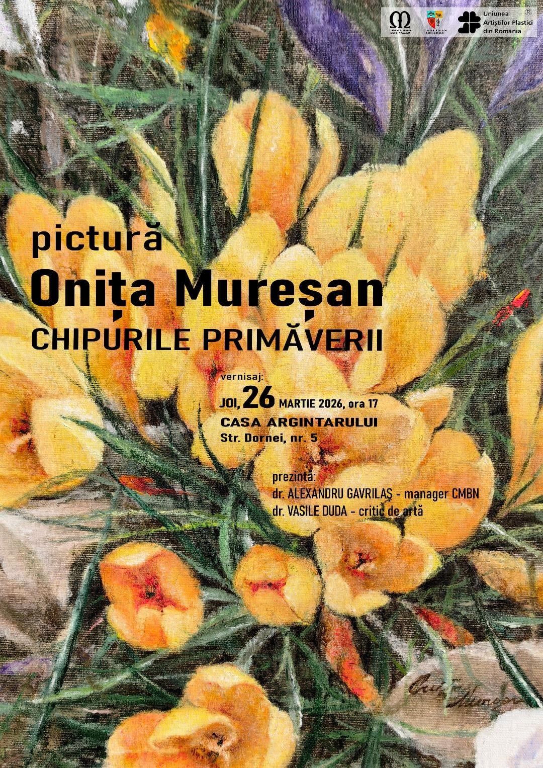 BISTRITA Artista Onita Muresan ne prezinta astazi Chipurile primaverii la Casa Argintarului Atelier de cultura interioara la Muzeu