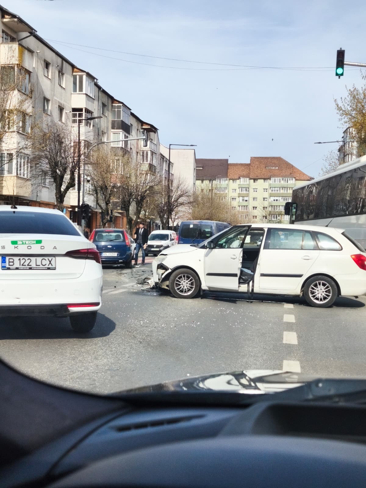 FOTO VIDEO Bistrita Accident pe strada Nasaudului