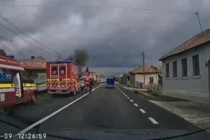 FOTO Acident in Rusu Bargaiului Cinci persoane implicate printre care un minor