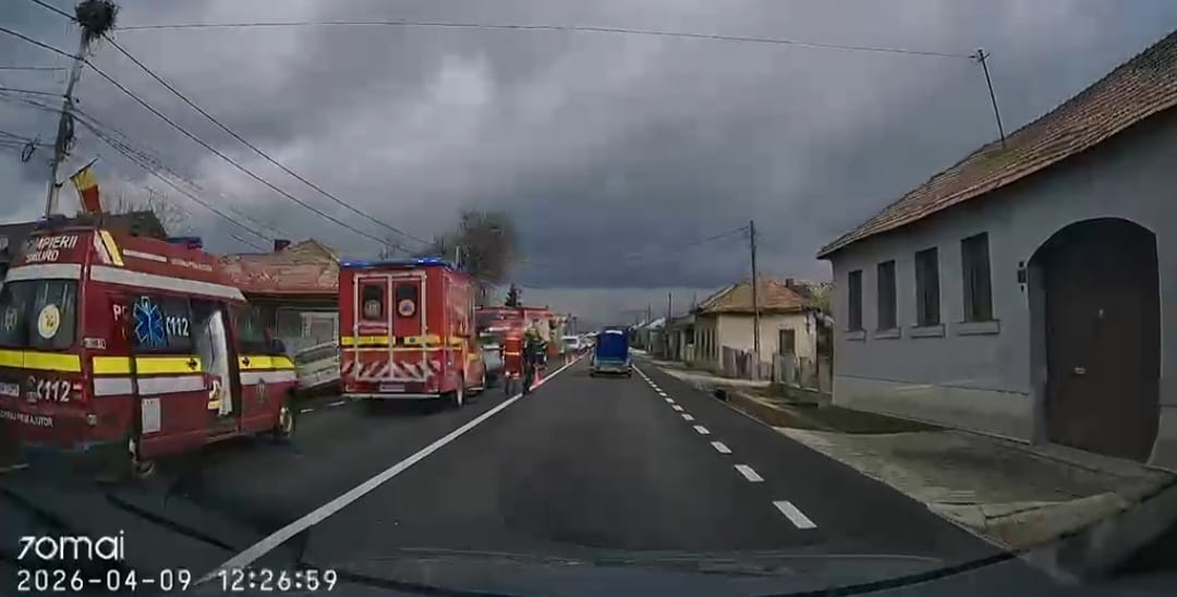 FOTO Acident in Rusu Bargaiului Cinci persoane implicate printre care un minor