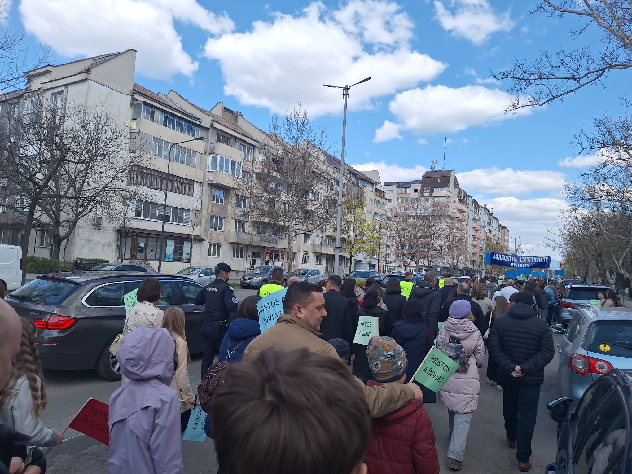FOTOVIDEO Marsul Invierii pentru a 16 a oara la Bistrita
