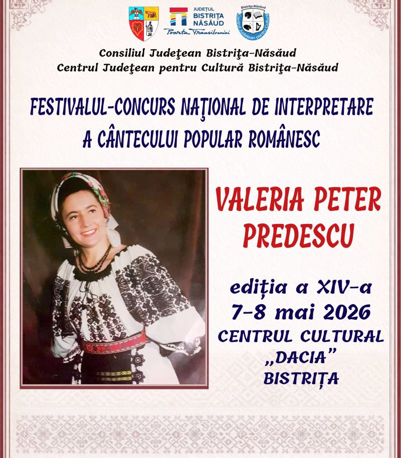 Inscrierile la concursul Festivalului Valeria Peter Predescu Marele Premiu sunt deschise