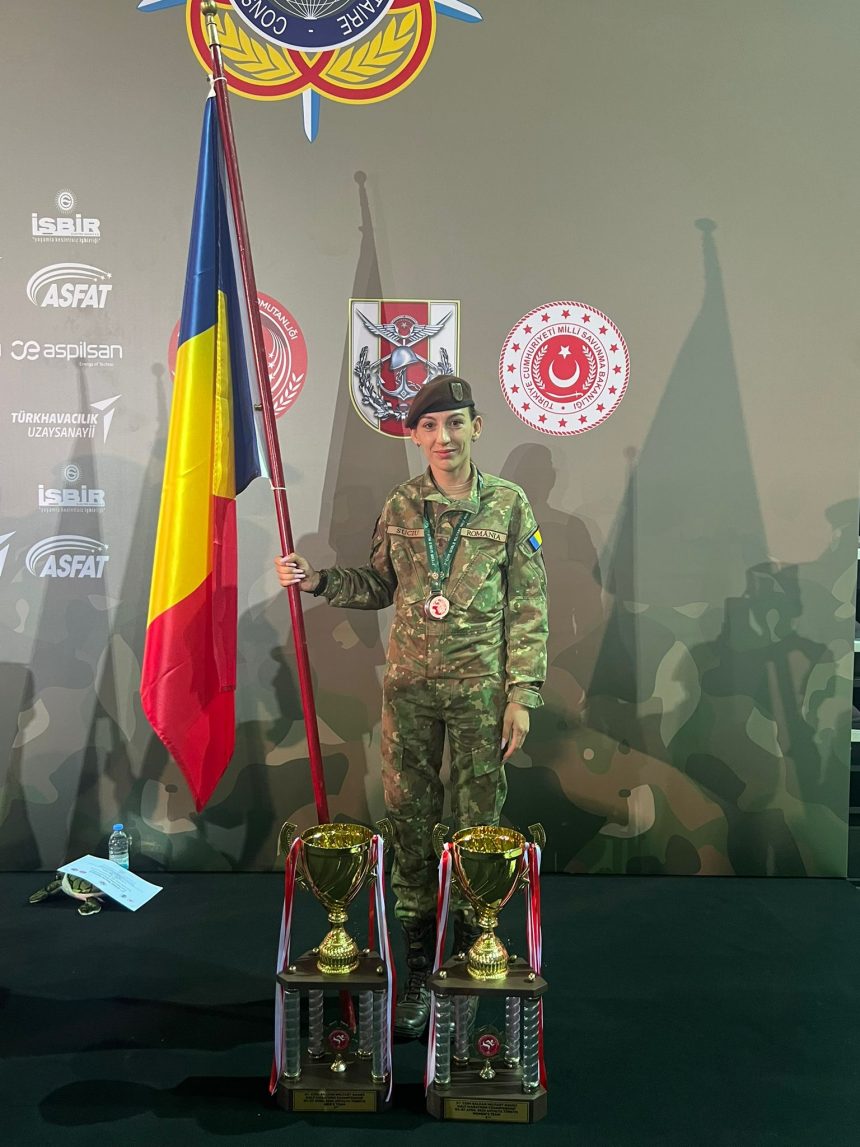 Mona Suciu de la Brigada 81 Mecanizata General Grigore Balan parte a lotului Romaniei la Campionatul Mondial Militar de Semimaraton