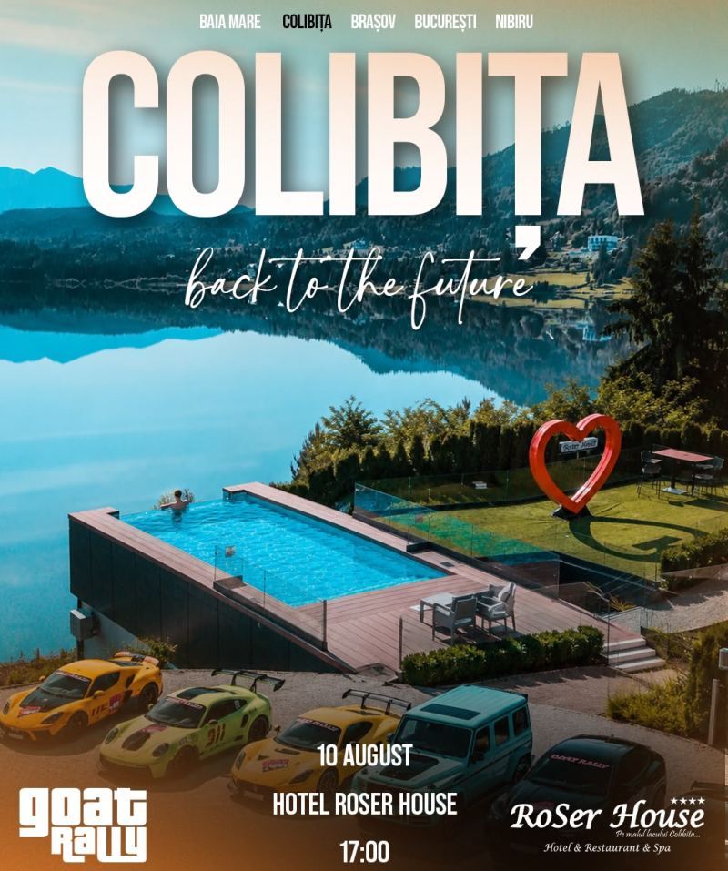 Automobilele participante la GOAT Rally 2026 prezentate pe 10 august la Hotelul Roser House din Colibita