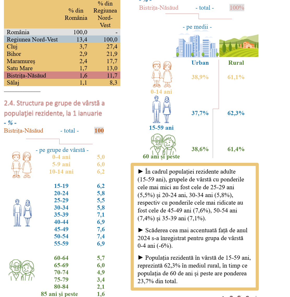 Bistritenii sunt cei mai multi copii sub 14 ani din Regiunea Nord Vest