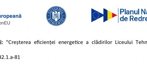 Comunicat de presa Finalizarea proiectului Imbunatatirea eficientei energetice a cladirilor Liceului Tehnologic Agricol