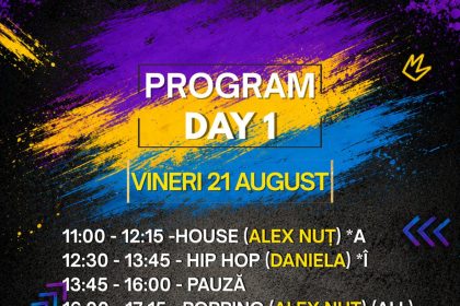 Dans stradal spectacole si Batalil Hip Hop Urban Dance Vibes se intoarce la Bistrita intre 21 si 23 august