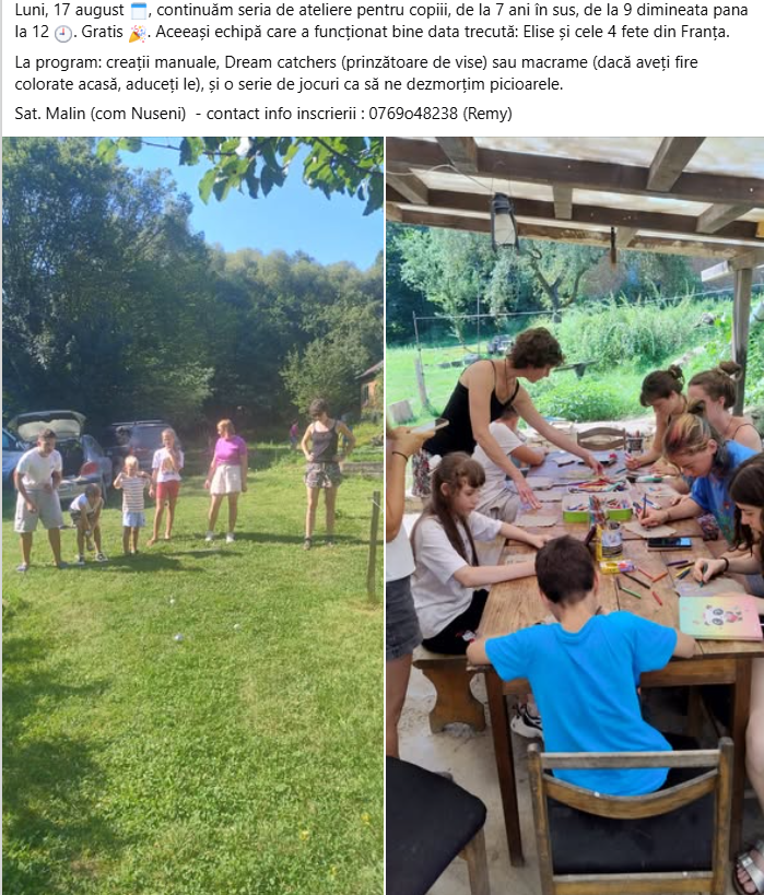 un francez care practica agricultura ecologica in malin i a implicat pe studentii sai in activitati cu copiii din sat nu am vrut sa ii vad pe tablete