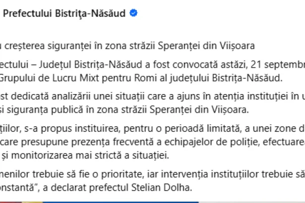 Dolha: Monitorizăm Viișoara o lună, apoi cerem postul de Poliție Locală înapoi