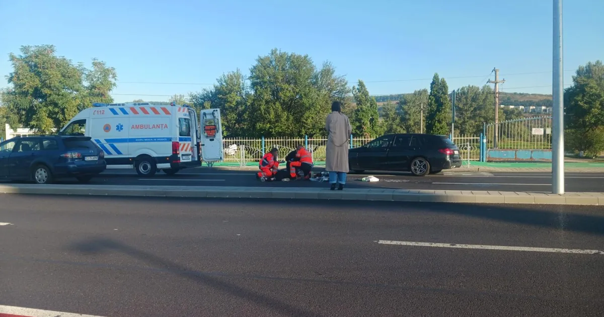 Femeie inconștientă, lovită de mașină în Florești, Cluj