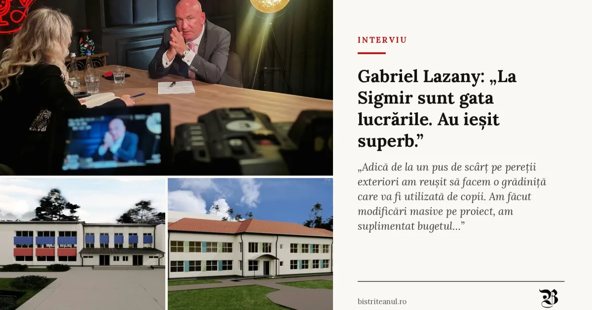 Grădiniță modernă la Sigmir. Primarul Lazany, despre următoarele proiecte