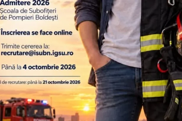 ISU BN recrutează candidați pentru Școala de Subofițeri de Pompieri