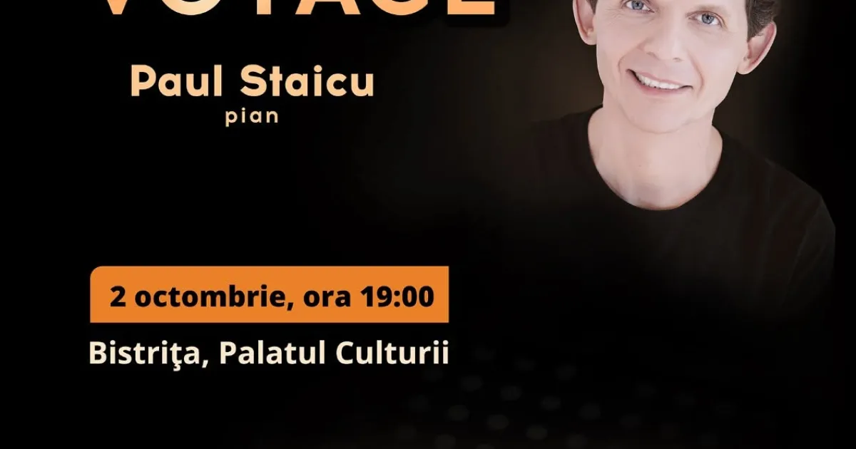Paul Staicu, concert „Classic. Jazz. Voyage” la Palatul Culturii Bistrița