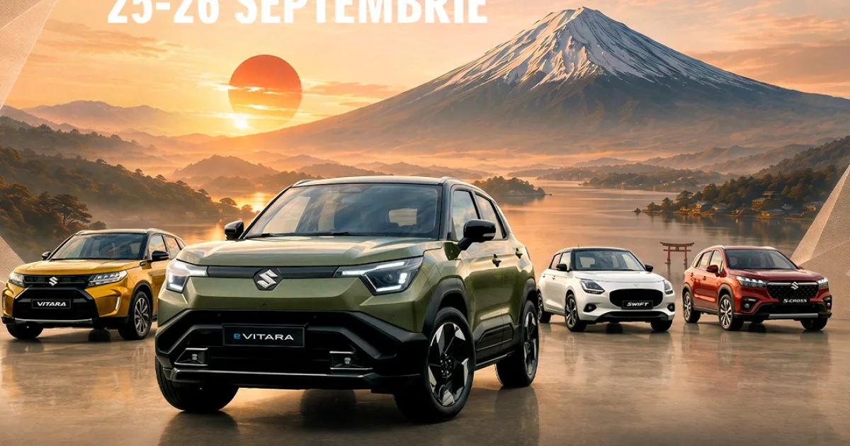Porți Deschise Suzuki la Rubin Bistrița: Testează noul eVITARA, 100% electric!