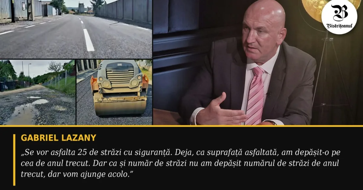 Primarul Lazany: 25 de străzi vor fi asfaltate anul acesta! Am depășit suprafața din 2025