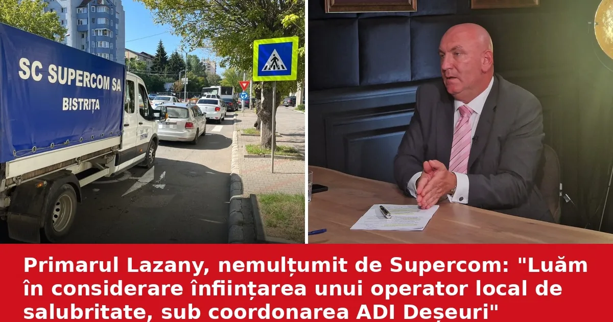 Primarul Lazany ia în calcul un operator local de salubritate din cauza Supercom