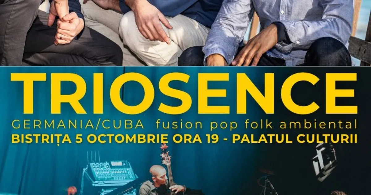 Trio-ul TRIOSENCE, apreciat în jazzul german contemporan, concertează la Bistrița