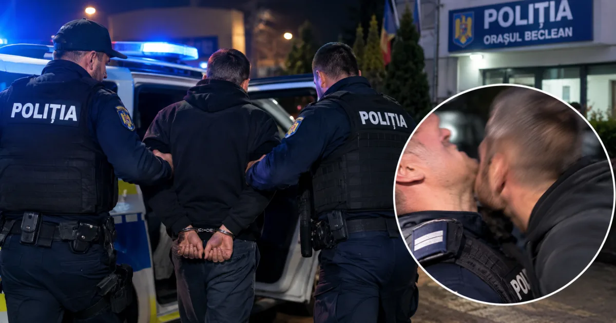 A lovit un polițist și a atacat autospeciala după ce a amenințat o tânără