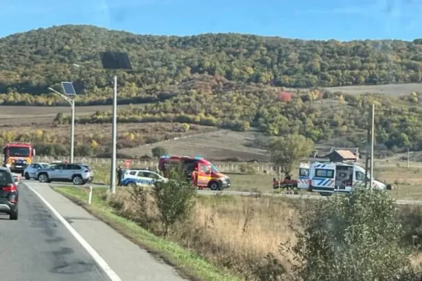 Accident la ieșirea din Șintereag, la intersecția cu Blăjeni