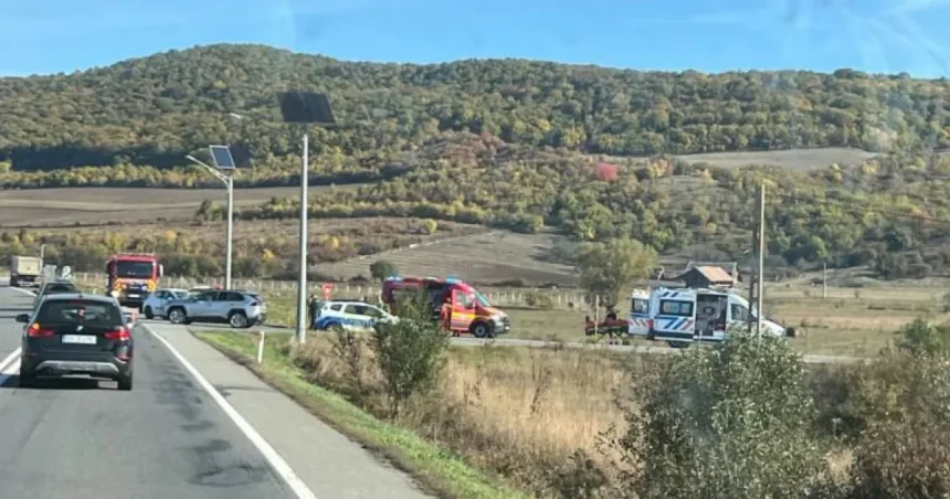 Accident la ieșirea din Șintereag, la intersecția cu Blăjeni