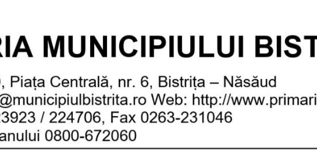 Consiliul local Bistrița, convocat în ședință extraordinară pe 19 octombrie