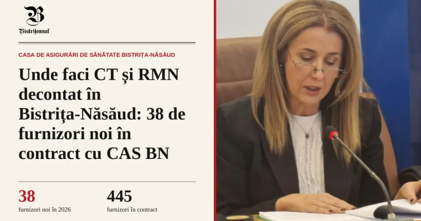 CT și RMN decontate la doi furnizori noi! CAS BN a semnat 38 de contracte noi