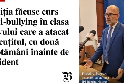 Cursuri despre bullying în clasa elevului cu cuțit. Ce a observat polițista