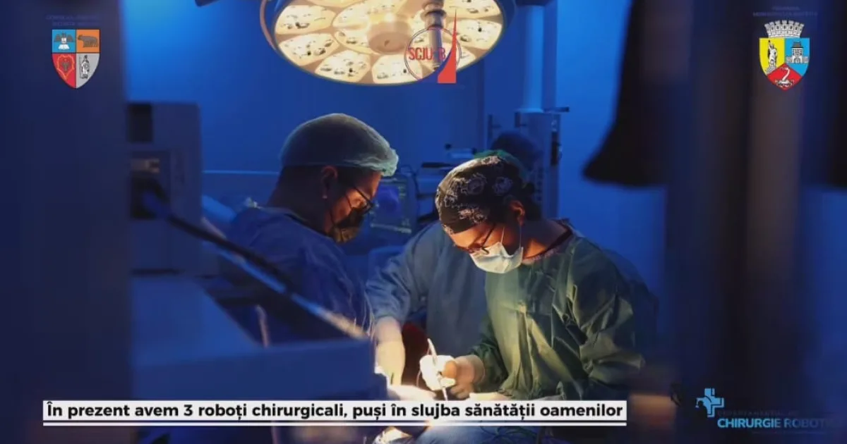 Primele două operații de cancer de prostată cu robotul DaVinci 5, realizate la Bistrița