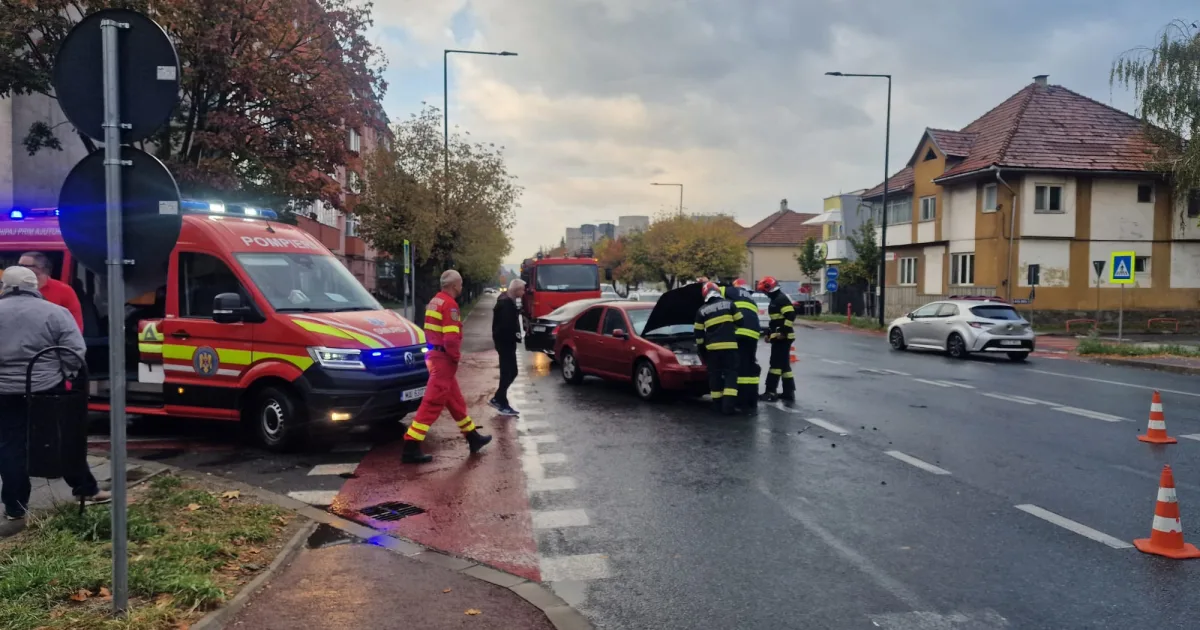 Surpriza de la etilotest în accidentul de pe strada Andrei Mureșanu