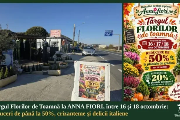 Târgul Florilor de Toamnă: mii de plante și Prosecco, la ANNA FIORI