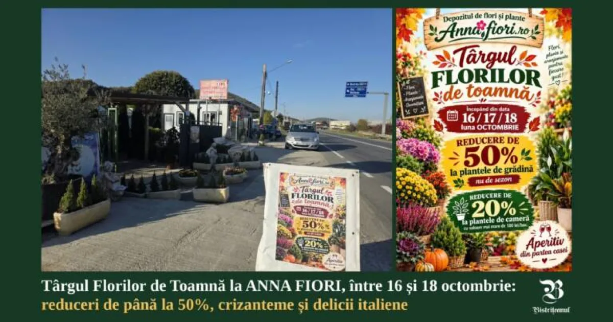 Târgul Florilor de Toamnă: mii de plante și Prosecco, la ANNA FIORI