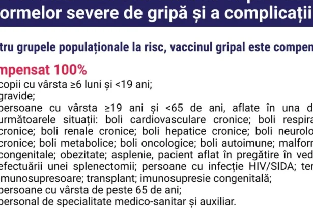Vaccinarea antigripală e disponibilă de luna aceasta! Nu mai sunt probleme cu stocul